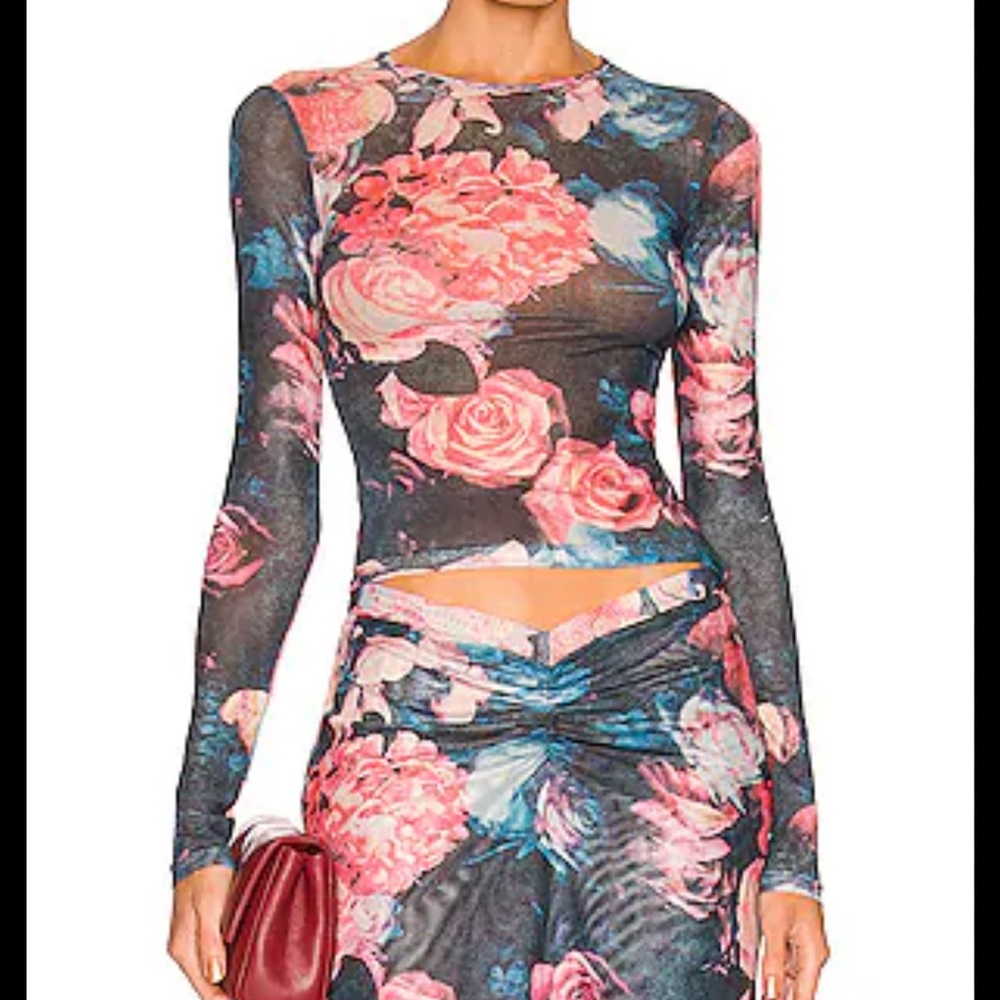 Miaou Multicolor Mesh Top